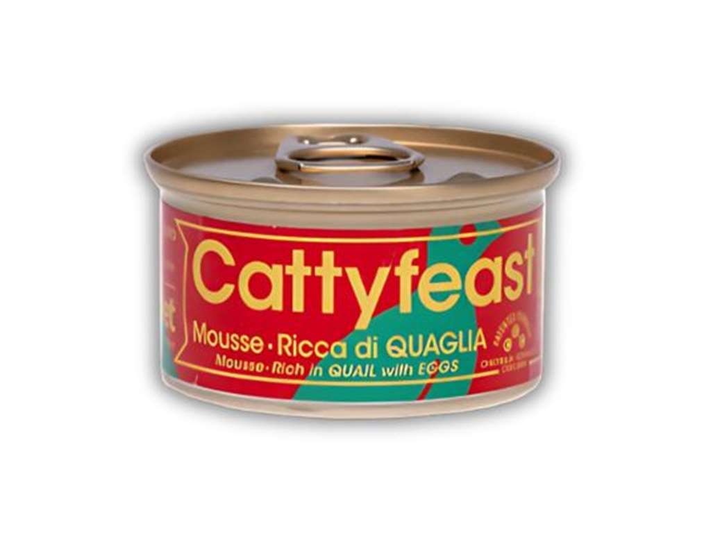 מוס Cattyfeast עם בשר שליו וביצה לגורי חתולים