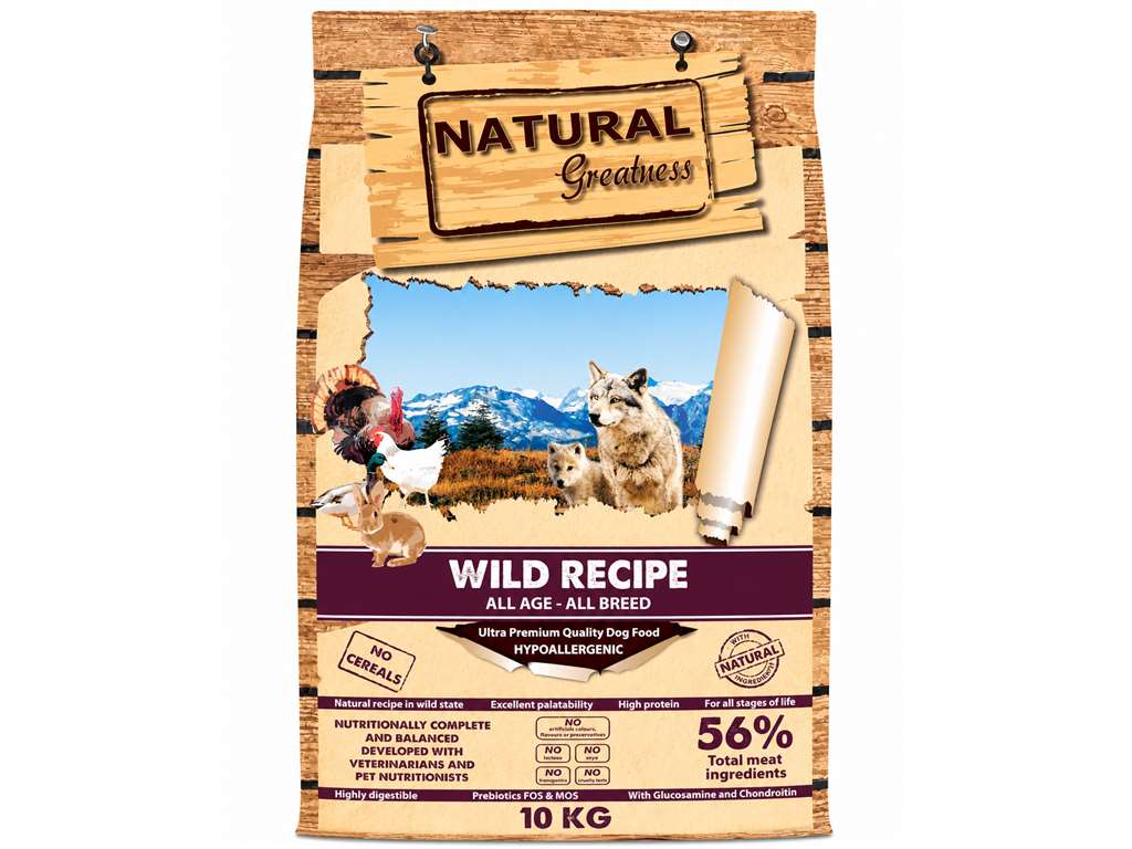 מזון Wild Recipe לכלבים מכל הגזעים ובכל הגילאים
